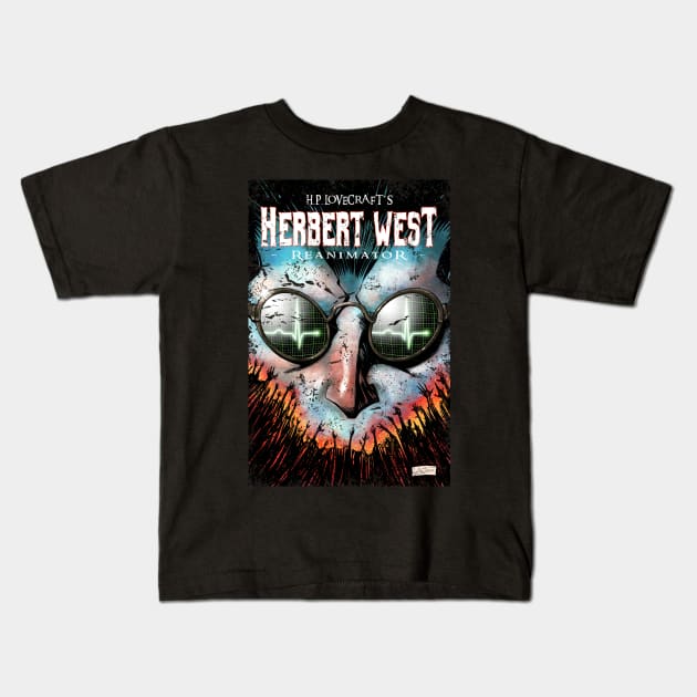 H.P. Lovecraft´s Herbert West - Reanimator Kids T-Shirt by JLGiles